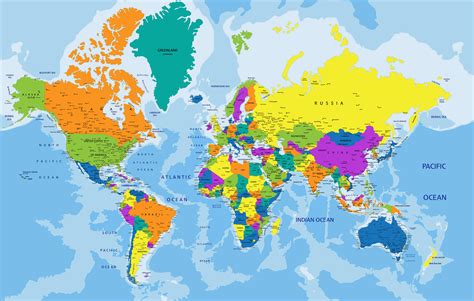 New Map Of The World